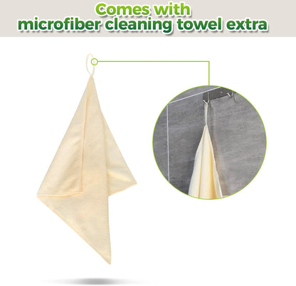 Cleaning Caddy Organizer with Handle - Large Caddy Bag for House & Bathroom Cleaning Supplies, 15 x 8 x 10.5 inches Cleaning Supply Caddy, Housekeeping Tote with Adjustable Strap - Beige