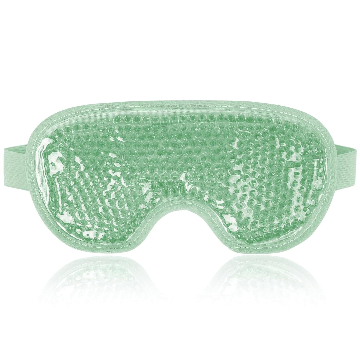 NEWGO Cooling Gel Eye Mask - Reusable Cold Pack for Puffy Eyes, Dark Circles, Migraine, Stress Relief - Purple With Soft Plush Backing