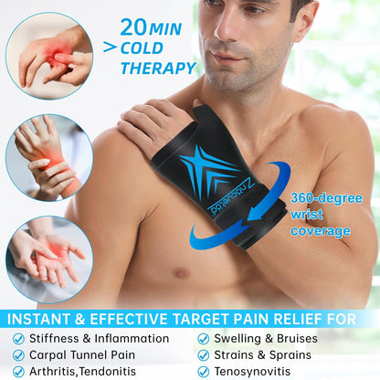 Neck Ice Pack Wrap Reusable Gel Ice Packs for Cervical Injuries Pain Relief, Flexible Cold Hot Compress Therapy for Shoulder Swelling, Bruises, Stiff Neck, Migraine, Surgery Recovery Gift Women Men