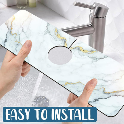Faucet Mat for Kitchen Sink Absorbent Splash Guard Bathroom 23.5"X5.5"