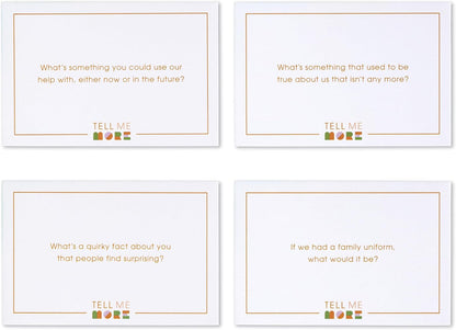 Tell Me More: A Conversation Starter Game of Questions to Deepen Connection