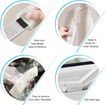 2 Pack Mini Split Cleaning Kit,Air Conditioner Cleaner Set,Under Appliance Cleaning Tool，with 2 Reusable and Washable Microfiber Cloths,for Air Conditioning, Home Appliance
