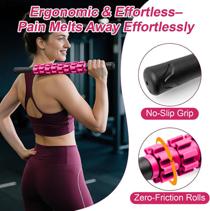 Massage Roller, Muscle Roller Stick, Therapy Roller Stick for Legs, Calf, Thigh, Lipo Roller for Relief Muscles, Deep Tissue Massage Rolling Pin for Trigger Points, Help Sore Muscle Recovery