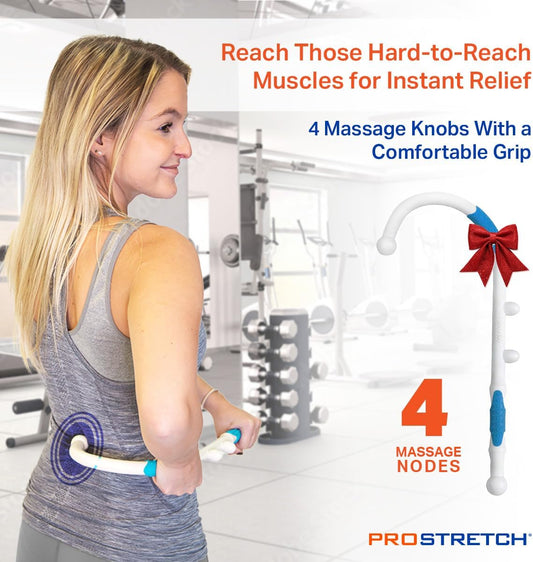 ProStretch Mini Knot Bad, Massage Cane for Trigger Points & Muscle Recovery | Portable Self Massage Hook Cane for Back, Neck & Trigger Point Pain Relief