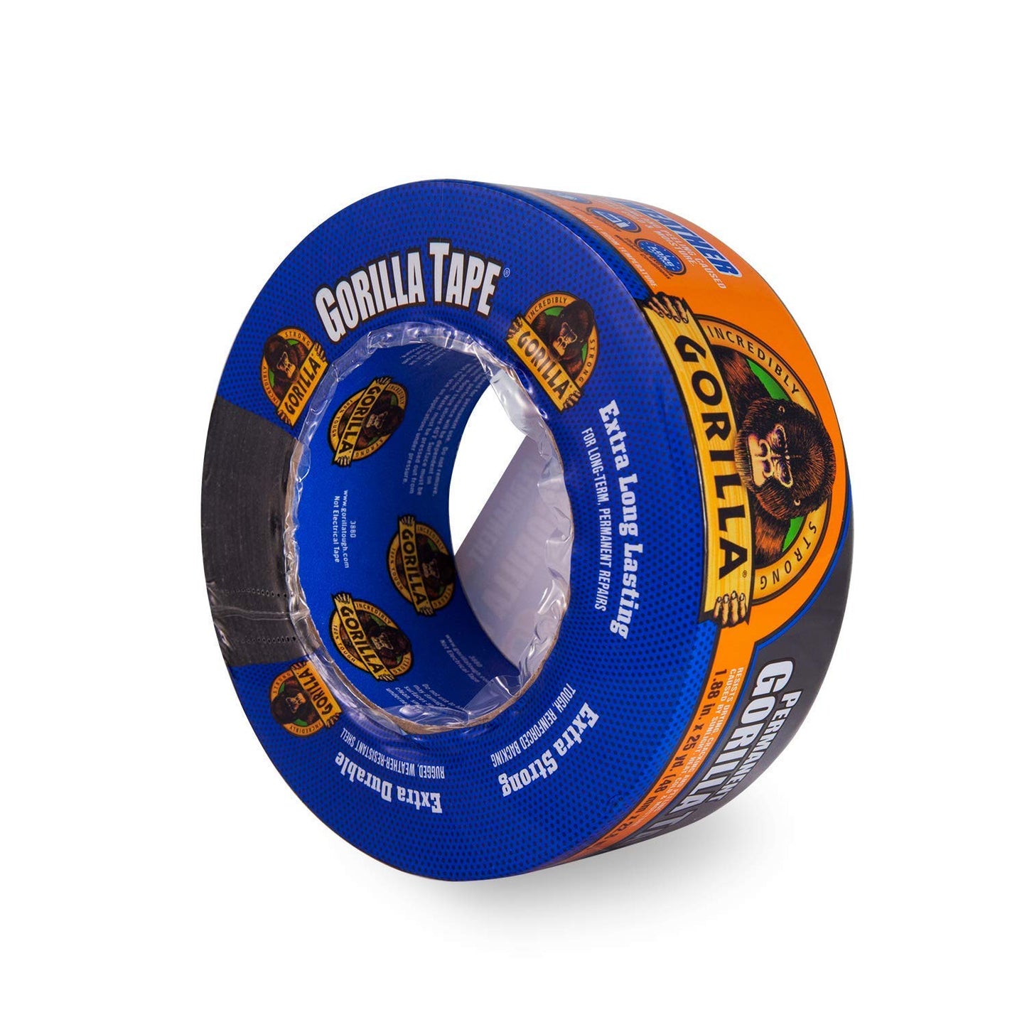 GORILLA All Weather Duct Tape, Black, 1.88" x 25 yd | UV and Temperature Resistant, Waterproof for Outdoor Repairs, Strong Adhesive Grip