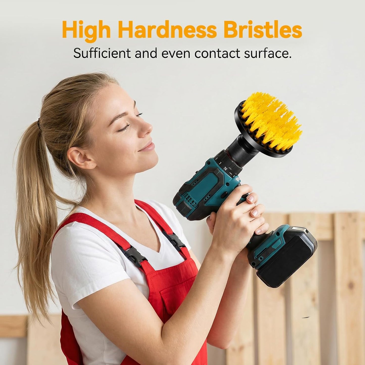 12 Pcs Drill Brush Attachment, 4 Inch Power Scrubber Cleaning Kit Multi Purpose Set Brushes for Kitchen Tile Bathroom Surfaces Tub Grout Shower Auto Car Boat