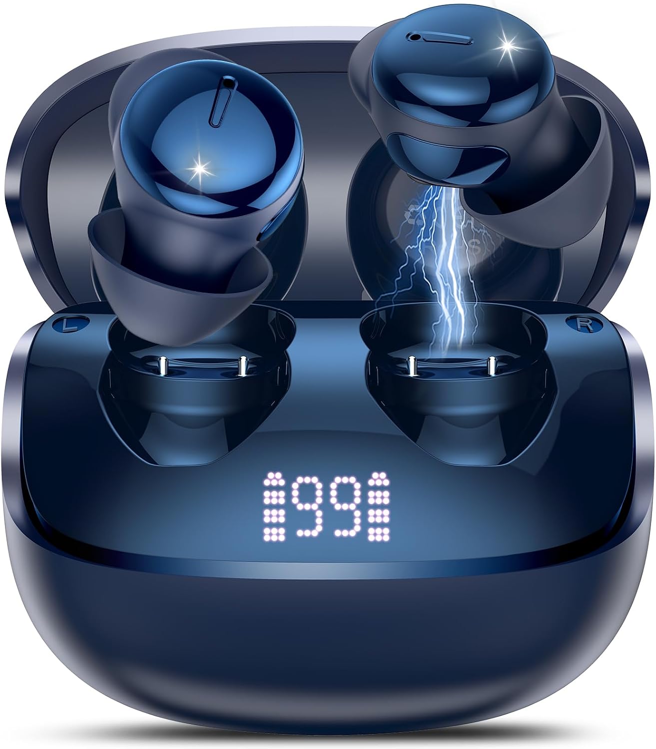 Sleep Earbuds Bluetooth 5.4, Mini Light-Weight Headphones for Side Sleepers | Features Sleep Mode & Built-in White Noise for Relaxing. 48H Battery & Clear Calls. Perfect Mini Earphones for Sound Sleep
