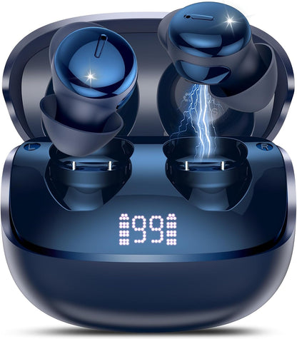 Sleep Earbuds Bluetooth 5.4, Mini Light-Weight Headphones for Side Sleepers | Features Sleep Mode & Built-in White Noise for Relaxing. 48H Battery & Clear Calls. Perfect Mini Earphones for Sound Sleep