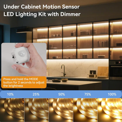 Motion Activated LED Strip Under Bed Lights 9.8Ft RGB, Remote & App Control | Motion Sensor Strip Light Indoor, Music Sync,Auto On/Off RGB Color Changing Night Light USB Powered for Bedroom Cabinet TV PC