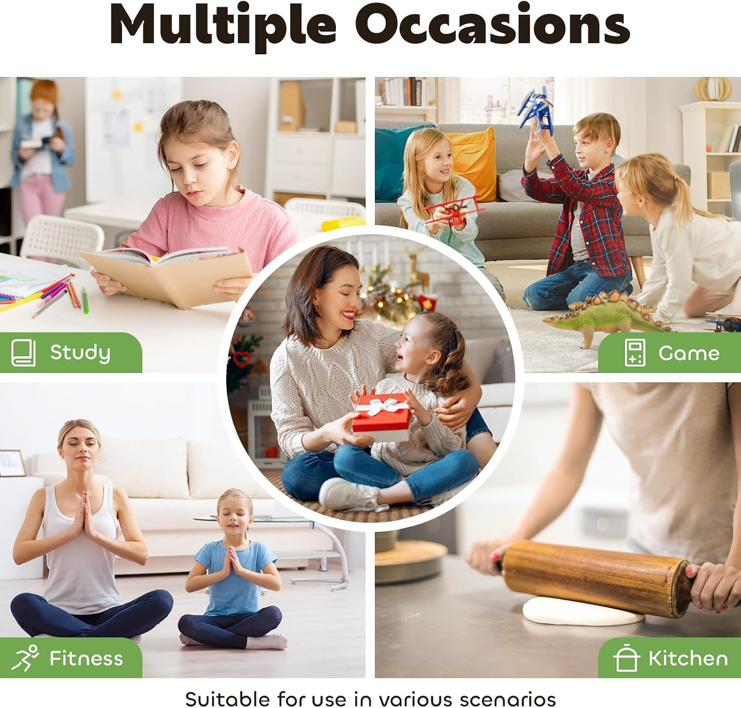Visual Timer for Kids 60-Minute Countdown Timer with Optional Alarm, Focus Tool for ADHD & Autism, Time Management for Homework, Chores, Office, Kitchen, Teaching & Study Routines (Purple)