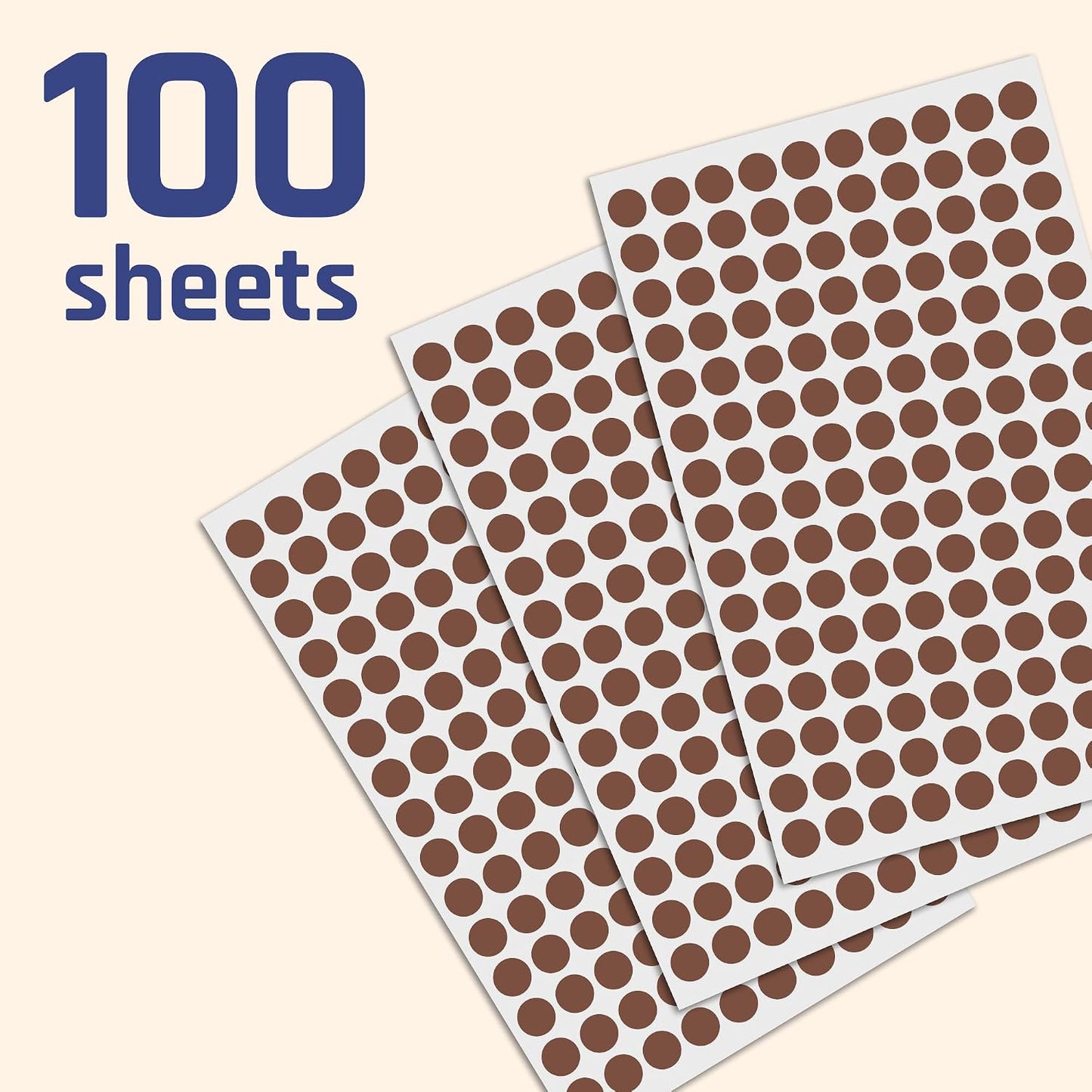 3000 Pieces, Small Colored Dot Round Stickers Labels - 10 Colors, 0.375"
