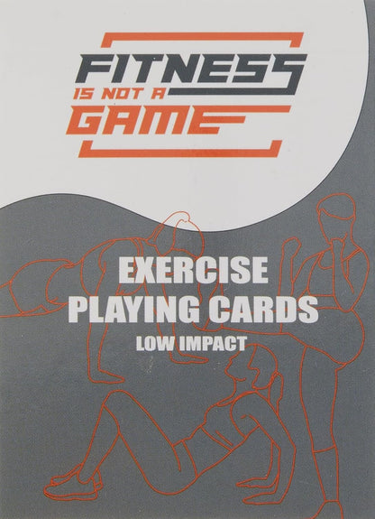 Low-Impact Exercise Playing Cards | 52-Card Deck | Bodyweight | All Fitness Levels | Strength Training and Cardio | at-Home Workout | Family Game Night | Fun
