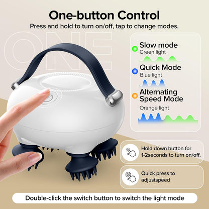 Scalp Massager, Head Massager Scalp with Tangle-Resistant Design