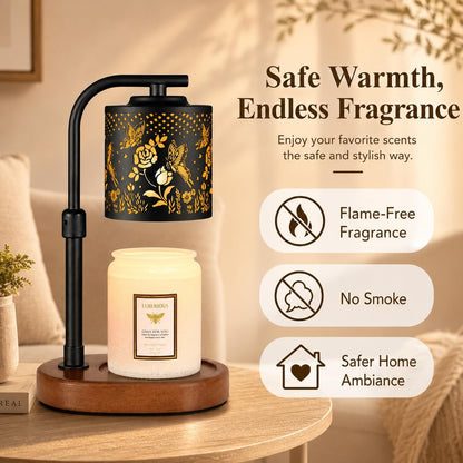 kobodon Candle Warmer Lamp with Timer Dragonfly Electric Candle Lamp Warmer