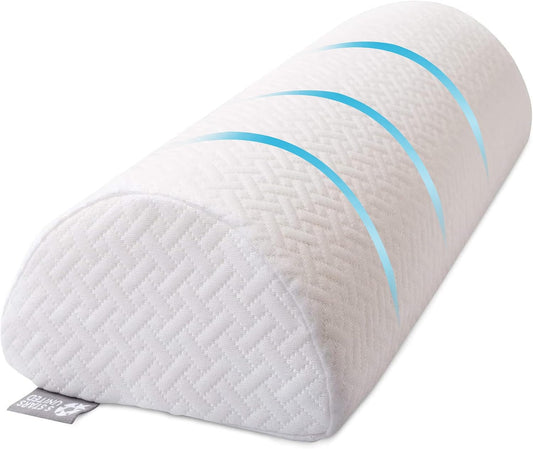 5 STARS UNITED Half Moon Bolster Semi-Roll Pillow and Knee Pillow for Side Sleepers and Donut Pillow Hemorrhoid Tailbone Cushion, Bundle