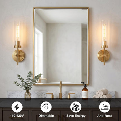 Wireless Wall Sconces with Remote Control, Battery Operated Wall Sconce Set of 2, Black & Gold Rechargeable Dimmable Wall Light for Bedroom Living room Bathroom Hallway Entryway Stairwell, 3000K