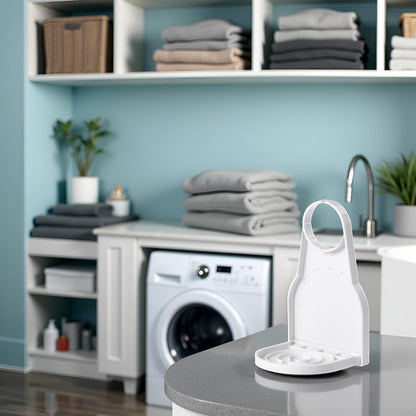 White Foldable Detergent Drip Catcher Laundry Clip Tight On Laundry Bottle Spouts Laundry Detergent Cup Holder Liquid Laundry Detergent