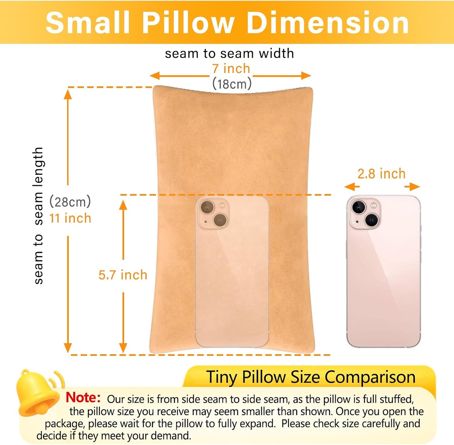 1 MIDDLE ONE 2 Pack Small Pillow, Memory Foam Mini Pillow 11 X 7 Inches for Travel, Sleeping, Nap and Neck, Knee, Lumbar Support, Tiny Cushion for Pet, Dogs (Grey)