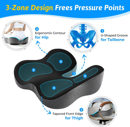 Dreamer Car Seat Cushion for Tailbone & Sciatica Pain Relief