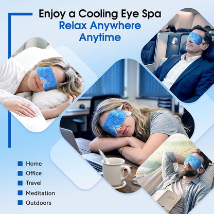 Gel Self Cooling Eye Mask, Instantly Cooling Eye Masks, 8 Pcs Travel Size