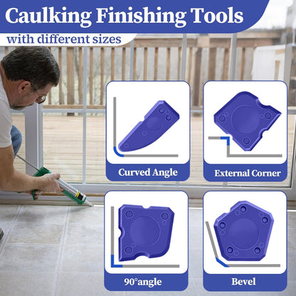22pcs Caulking Tool Kit-Caulk Finishing Tool, Caulk Remover Tool and Caulk Nozzle Tip for Gap Bathroom Kitchen Toilet Caulking Gap Filling, Suitable for Professionals and DIYer