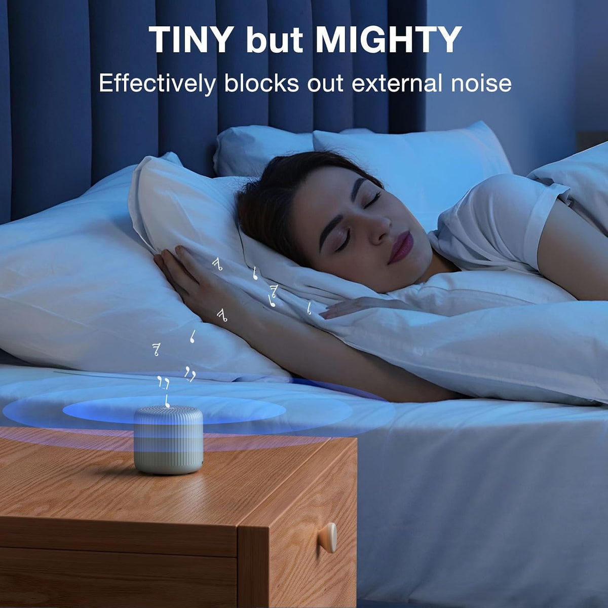 Portable Sound Machine for Baby Adults,LEICEX Travel Sound Machine,15 Non-Looping Sound Timer and Memory Play, Mini White Noise Machine for Sleeping Office Privacy Travel Gift