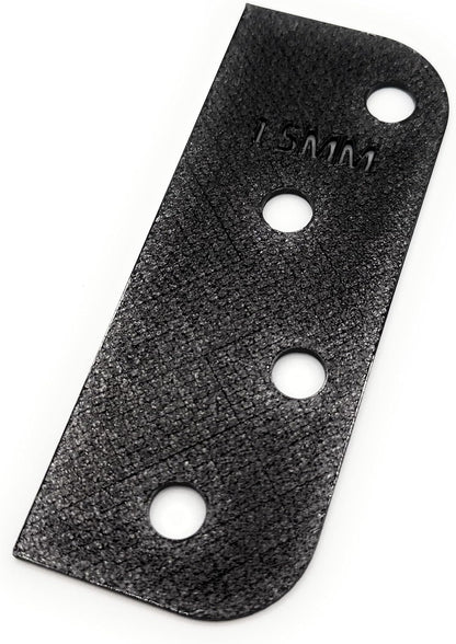 Door Hinge Shims (Set of 3) Hinge Spacer for Interior and Exterior Door Alignment - for 3.5", 4" and 4.5" Standard Hinges (3mm Thick, White, 3.5-inch)