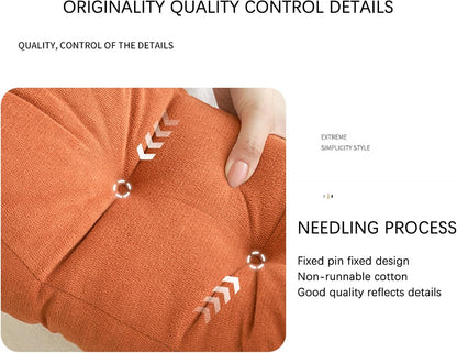 Back Pillow for Chair, Lumbar Support Pillow for Office Chair Lower Back Pain Relief Soft Cushion Car Bed Couch Sitting High Elasticity (Yellow, 35cm*16cm*20cm)