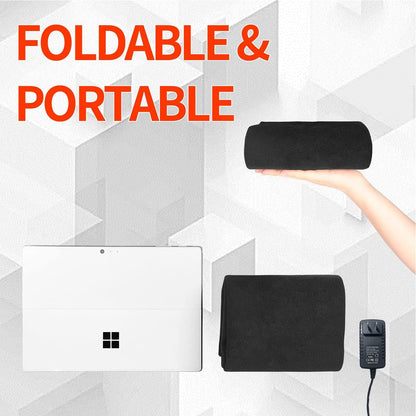 Foldable & Washable Fabric Heated Seat Cushion with Temperature Control & Timer-for Office/Home Use