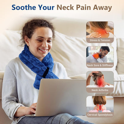 Comfytemp Microwavable Moist Heating Pad for Neck and Shoulders, 33" x 4"