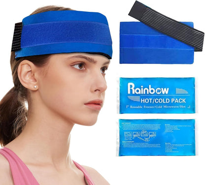 Reusable Ice Gel Pack for Injuries, Soft Cold Pack Ice Wrap Hot Cold Compress Alleviate Inflammation Joint Pain Muscle Soreness, Flexible & Adjustable for Shoulder Elbow Foot Ankle Knee Wrist Leg Neck