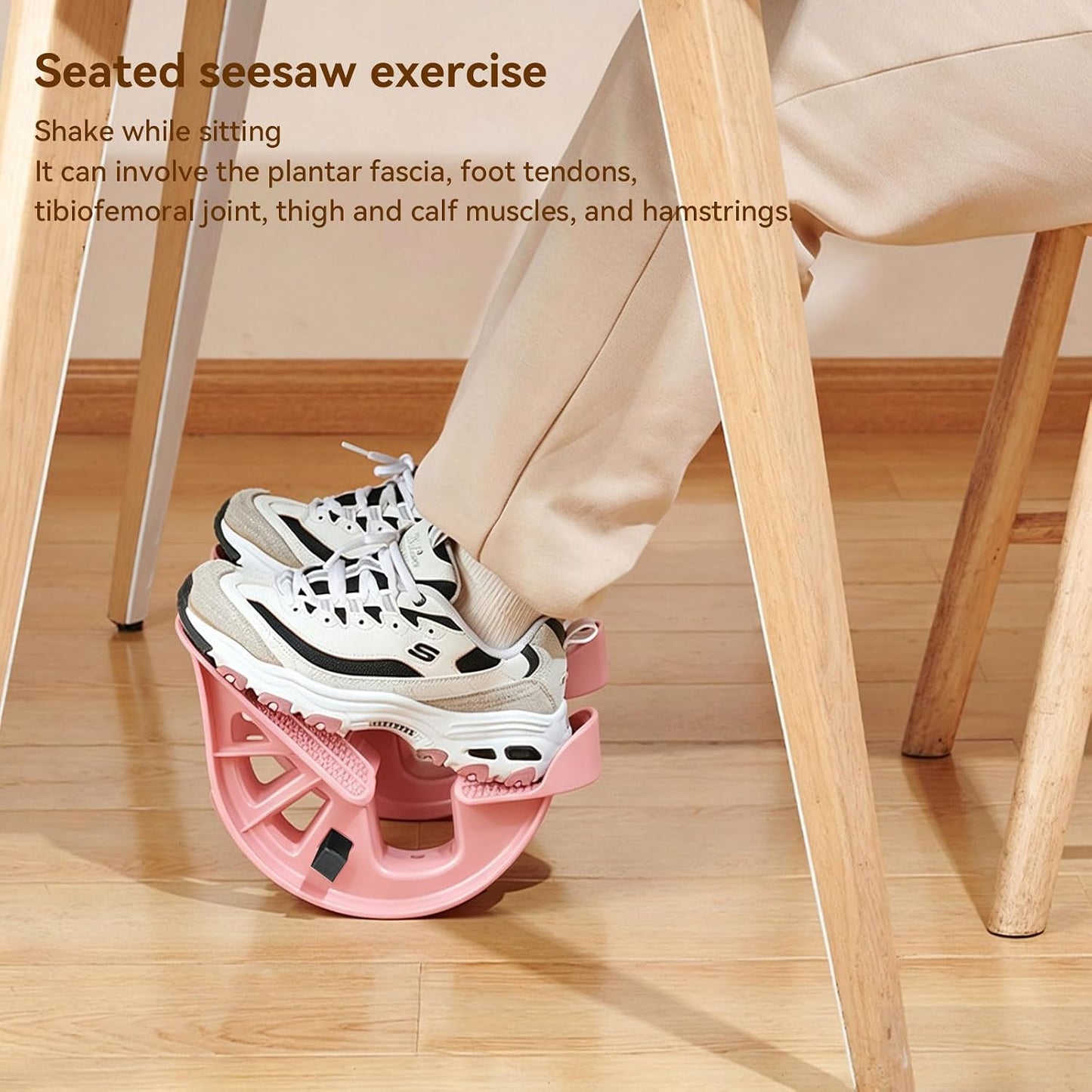 Foot Rocker Calf Stretcher, Multi-Angle Stretching Board with Massage Nubs, for Achilles Ankle Stretch Plantar Fasciitis Relief and Balance Training Exercise Equipment
