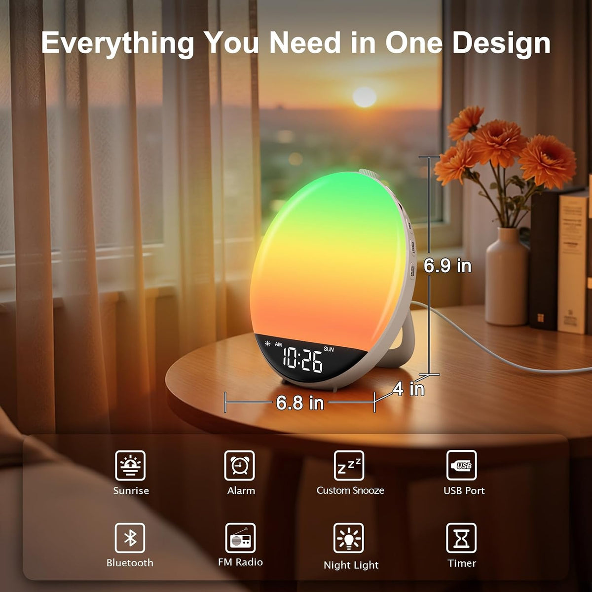 DreamSky Digital FM Radio with Bluetooth Speaker and Sleep Timer for Kids
