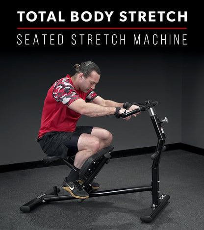 Valor Fitness Back Stretch Machine - Total Body Leg Stretching Equipment Home Gym Flexibility Therapy Workout Max Weight 350 Pounds - Straps Included