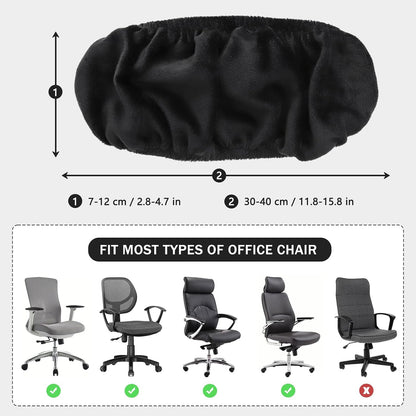FORCHEER Office Chair Armrest Cover with Zipper 15inch Stretchable Water Resistant Computer Office Chair Arm Rest Slipcover for Desk Chairs Arm 2Pack-Army Green
