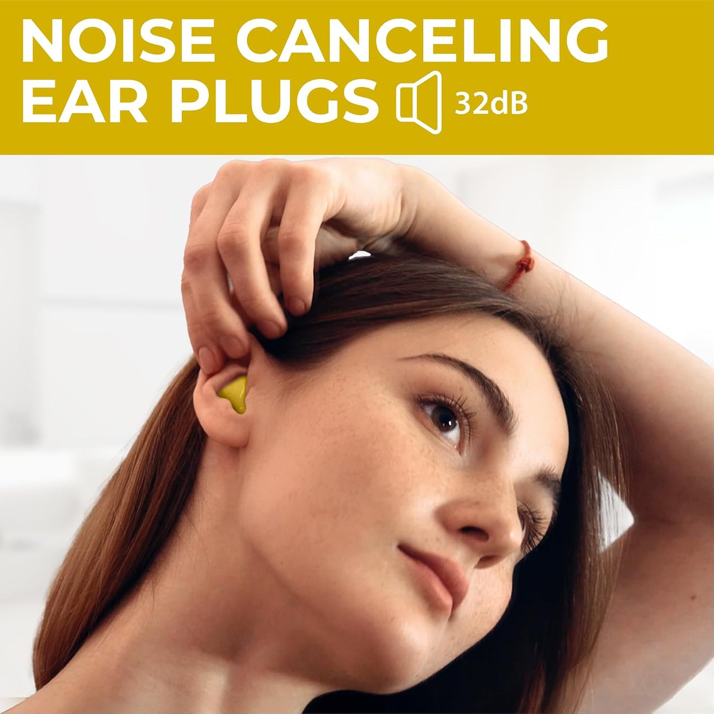Peace&Quiet PQ Wax Ear Plugs for Sleeping, Swimming - 15 Soft Noise Cancelling Silicone Gel Wax Earplugs for Sleep and Swimmers, Ear Protection with Sound Blocking Level of 32 Db, (15-Pillows)