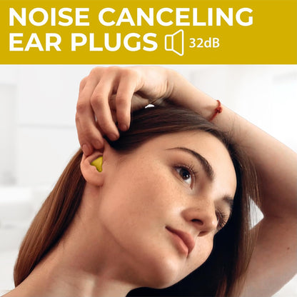 Peace&Quiet PQ Wax Ear Plugs for Sleeping, Swimming - 15 Soft Noise Cancelling Silicone Gel Wax Earplugs for Sleep and Swimmers, Ear Protection with Sound Blocking Level of 32 Db, (15-Pillows)