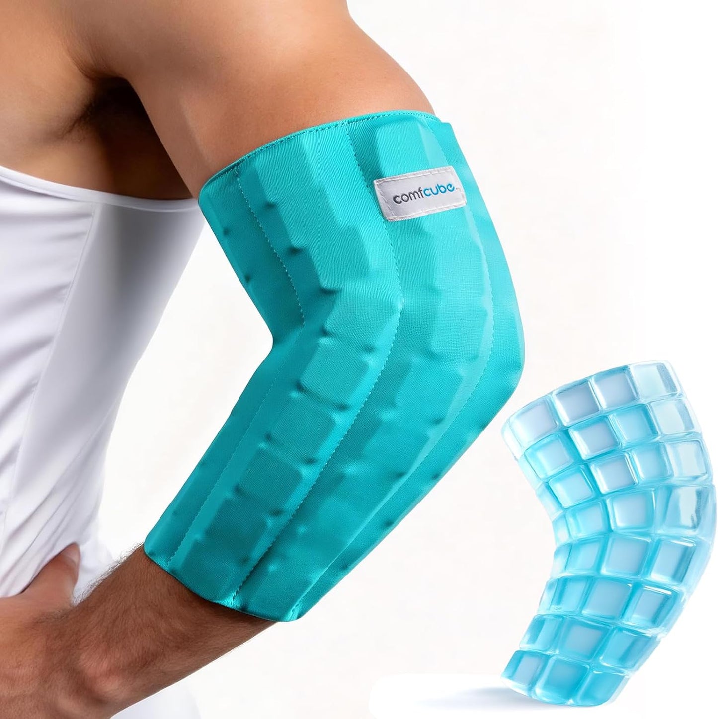 Neck Ice Pack Wrap for Cervical Pain, 2 Hours Long Lasting Cold | Ice Pack for Neck Shoulders Cooling, FSA Eligible, Flexible Cold Pack for Hot Weather, Hot Flashes, Surgery, Swelling