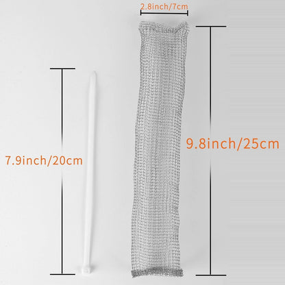 10PCS Washing Machine Lint Traps, Stainless Steel Lint Catcher with Cable Ties | Filters Lint, Hair, Cotton Fluff, Prevents Clogging, Rust-proof Stainless Steel, Easy Install, Fits Washer Hoses, Sink Drains