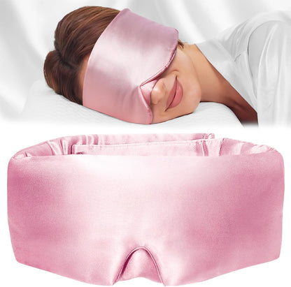 Soft Sleep Mask, Blackout Eye Mask for Side Sleepers for Women Men