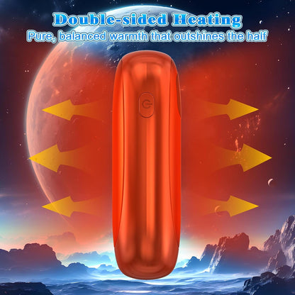 Hand Warmers Rechargeable, Electric Dual-Sided Heating with LED Display & Flashlight, Max 127℉, 13Hrs Long Lasting Pocket Heater for Raynauds, Golf, Hunting, Camping, Birthday Gifts for Men Women