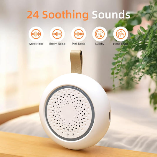 Hatch Portable Pink Sound Machine, Nature Sound White Noise Sound Machine with Night Light for Sleep, Meditation, Relaxation, Anxiety Relief, Concentration for Adults Kids Baby ADHD Home Office Travel