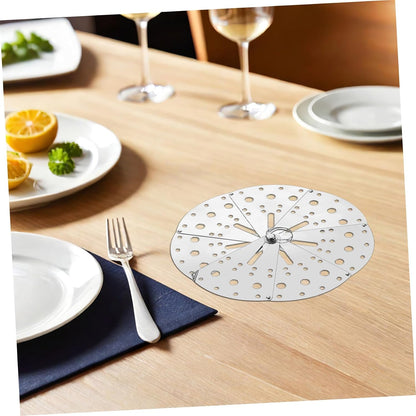 Adjustable Stainless Steel Anti-spill Lid and Overflow Stopper Cover, Multifunctional Strainer Pot Cover with Expandable Size for Kitchen Cooking and Household Use