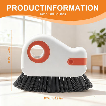 Window Track Cleaner, Groove Cleaning Tool,2 in 1 Crevice Clean Brush | Sliding Door Gap Scrub Brush with Hidden Scraper,Multifunctional Brush for Window Sill,Window Seal(1Pc-Grey)