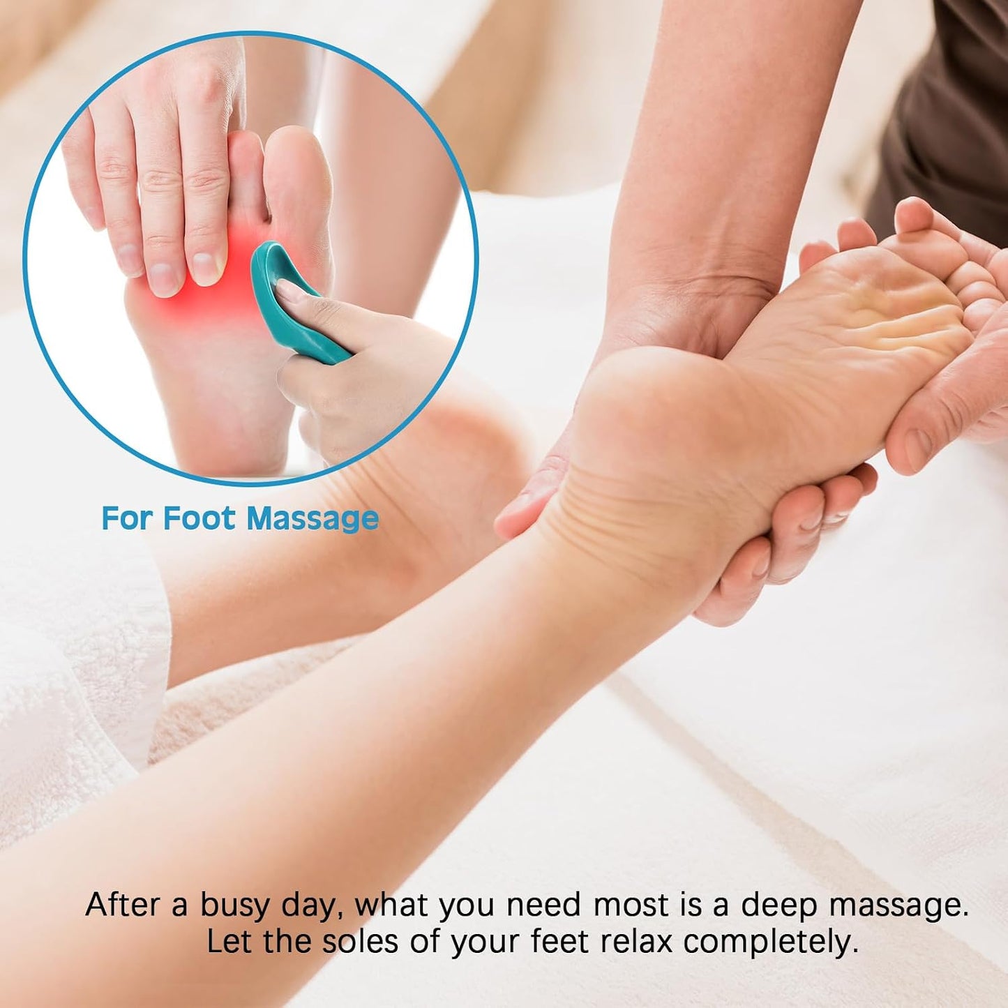 Nuanchu 2 Pcs Green Thumb Saver Massage Tool Deep Tissue Massager for Pressure Reflexology Professional Neck Shoulder Back Foot Stress Relief