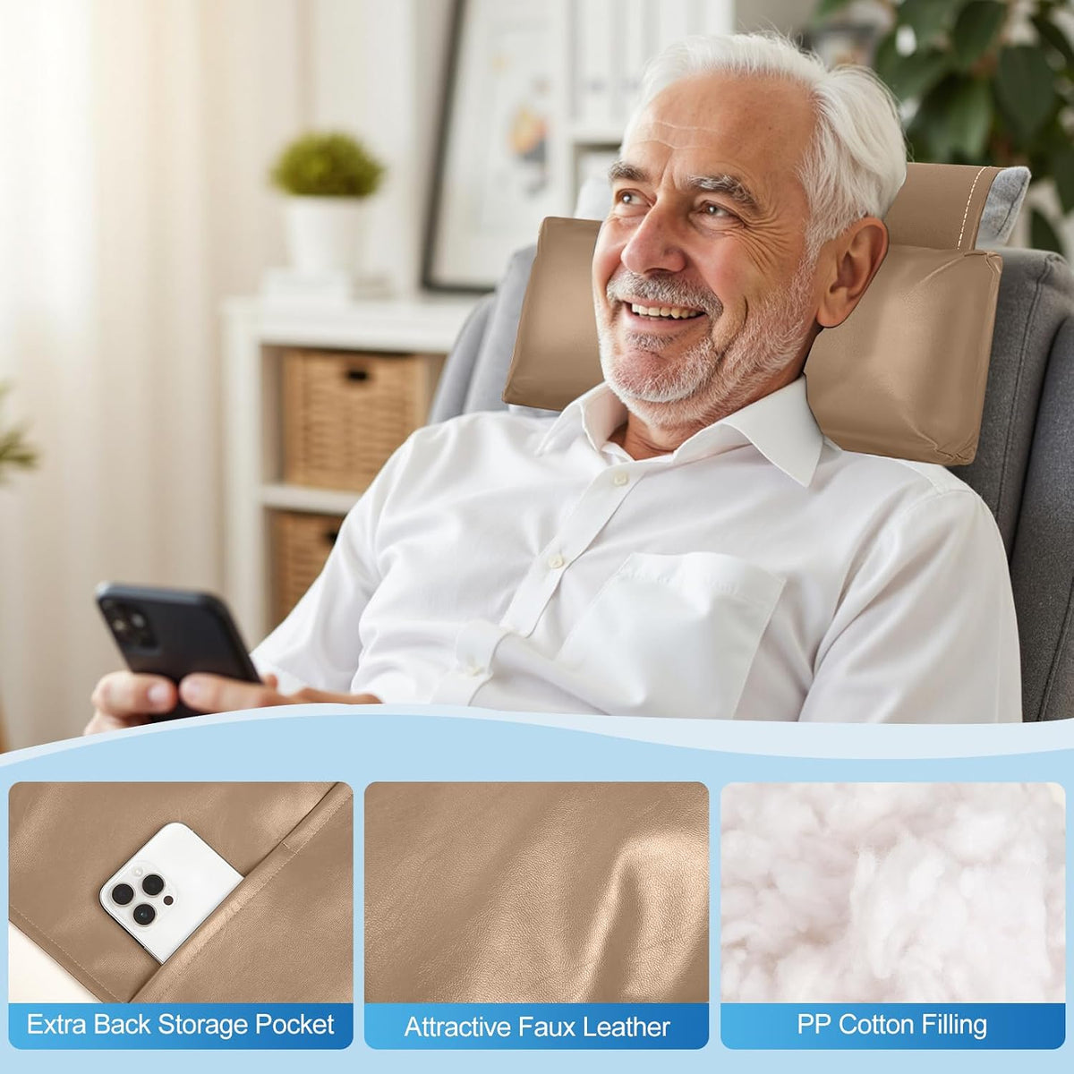 Recliner Pillow, Adjustable Neck & Head Support Pillow
