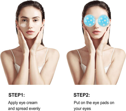 Pallesen Gel Ice Pack Reusable Cooling Eye Pads and Under Patches,Eye Hot Cold Treatment for Redness,Pain Relief Relax