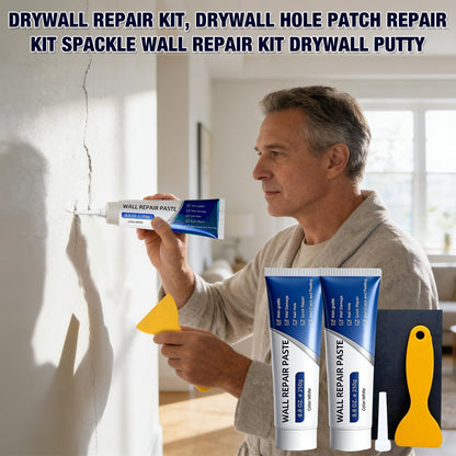 2PCS Drywall Repair Kit, Wall Mending Agent, Wall Patch Repair Kit with Scraper, Multi-Functional Drywall Patch Paste Repair Kit for DIY Home Fix