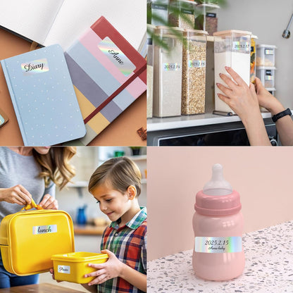 1000 Blank Removable Freezer Labels, Blank Removable Labels Water Oil Resistant with Perforation Line for Food Containers Jars Pantry Organization (Each Measures 1x 3 Inch)