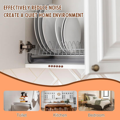 1000 Pcs 3/8" Self Adhesive Felt Furniture Pads Brown Cabinet Door Bumpers 1/8" Thick Small Felt Pads Round Furniture Feet Floor Protectors for Kitchen Chair Legs Hardwood Floors Coasters Drawers